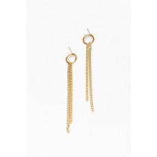 Hazel Gold Chain Drop Earring